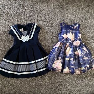 Pippa & Julie Navy Floral Tulle Dress & Jessica Ann Sailor dress